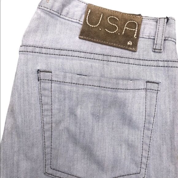 RARE John Varvatos Designer Jeans Size 34 White/Gray - Picture 7 of 13